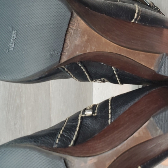 Fossil Womens Leather Comfort Tall Wedge Boots shoes sz 6.5 - Picture 10 of 13